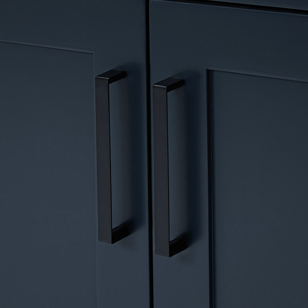 Ariel Hepburn 42" Right Offset Single Oval Sink Vanity, Carrara Quartz