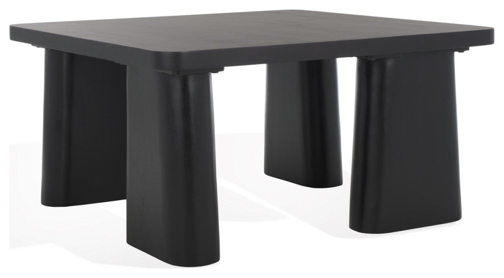 Safavieh Couture Martinelli Wood Coffee Table, Black