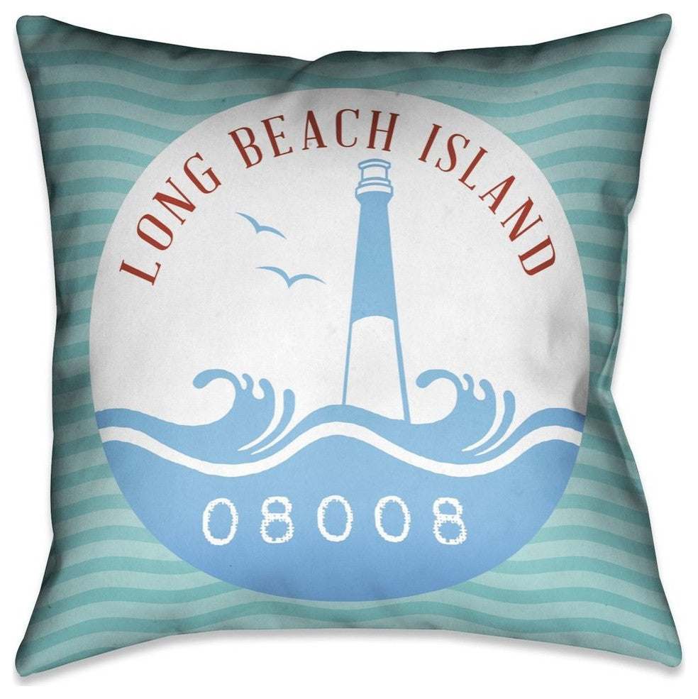 Laural Home Long Beach Island 18" X 18" Indoor Decorative Pillow