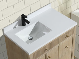 Redondo Bathroom Vanity, Ash Oak, 36", Single Sink, Freestanding