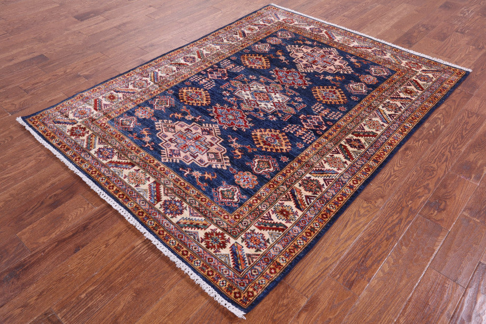 Super Kazak Handmade Wool Rug 5' 2" X 6' 10" - Q12846