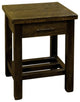 Rustic Barn Wood Style Timber Peg 1-Drawer End Table, Driftwood