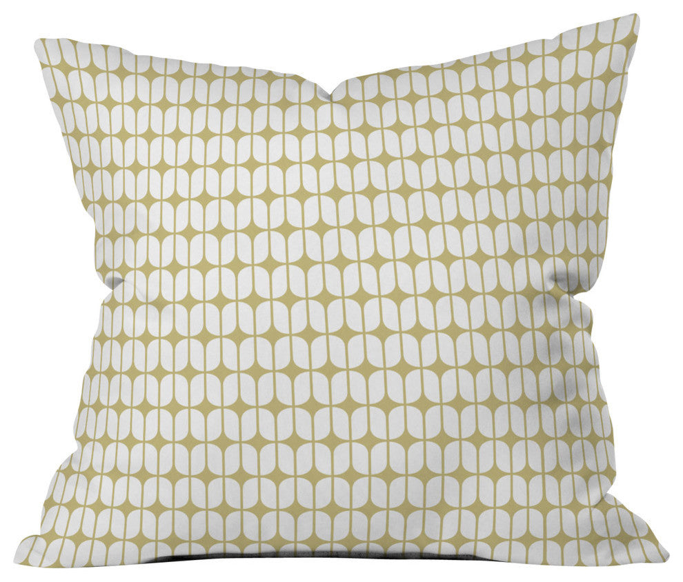 Caroline Okun Modular Beige Outdoor Throw Pillow