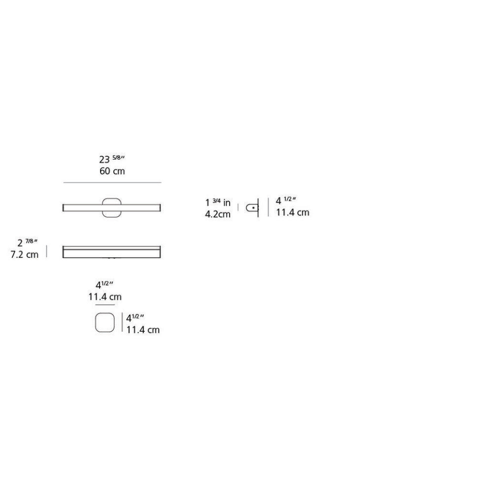 Artemide Ledbar 24 Wall/Ceiling 2-Wire Dimmable LED Light 10W ANO