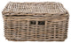 Kobo Rattan Rectangular Lidded Storage and Underbed Basket, 3 Sizes, Medium