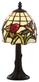 Hummingbird Tiffany-Style 12" Table Lamp, Bronze