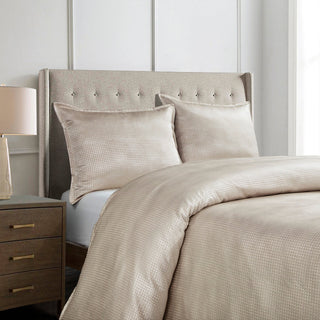 Sydney Champagne Jacquard Comforter Set, 3-Piece, Super Queen