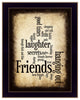 "Friends" By Susan Boyle, Printed Wall Art, Ready To Hang, Black Frame