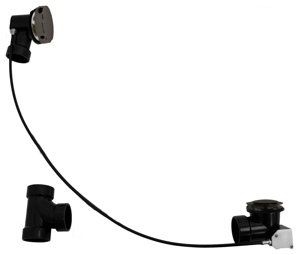 Sch. 40 ABS 35" Cable Drive Bath Waste In Oil Rubbed Bronze
