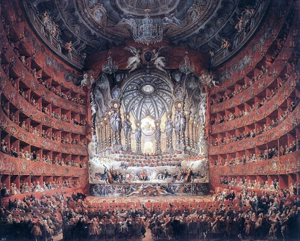 Giovanni Paolo Pannini Musical Fete, 20"x25" Wall Decal