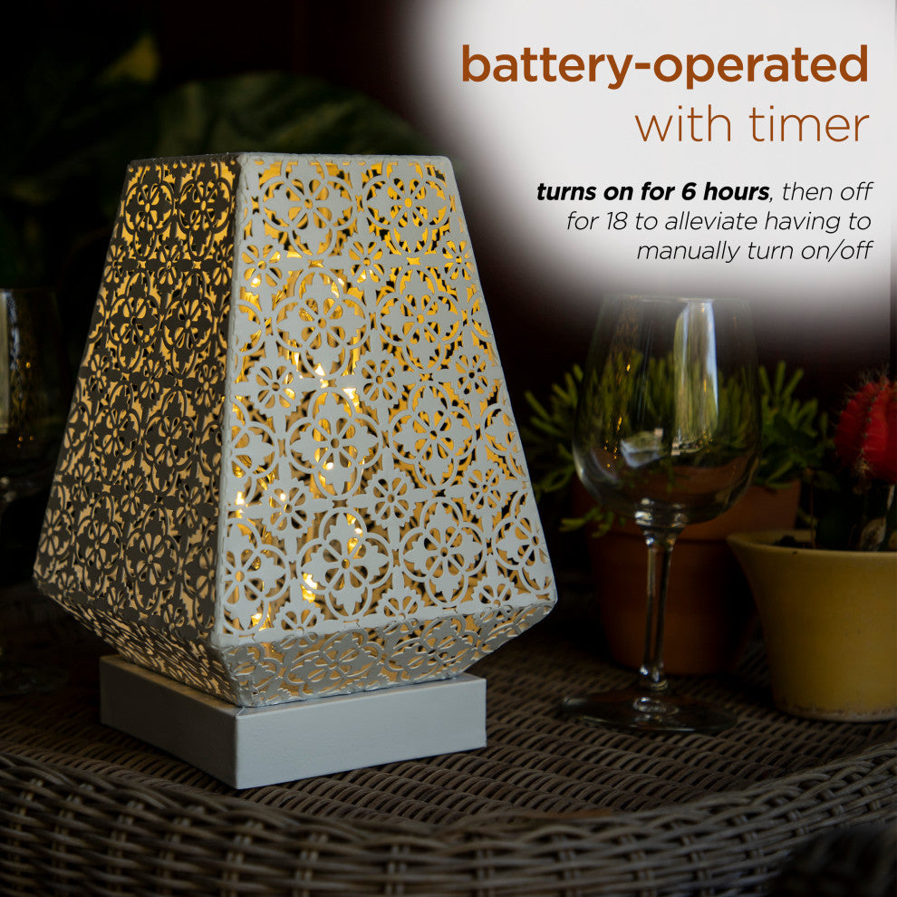 Tabletop Lamp with Chain Style Filament LED Lights