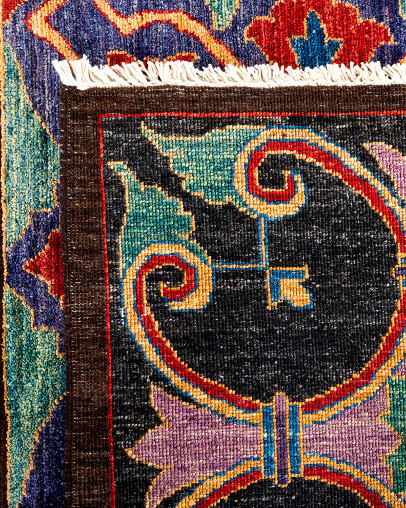 Eclectic, One-of-a-Kind Handmade Area Rug Brown, 17' 7" x 12' 3"