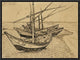 "Boats On The Beach at Saintes-Maries-De-La-Mer"  by Vincent Van Gogh, 17x13"