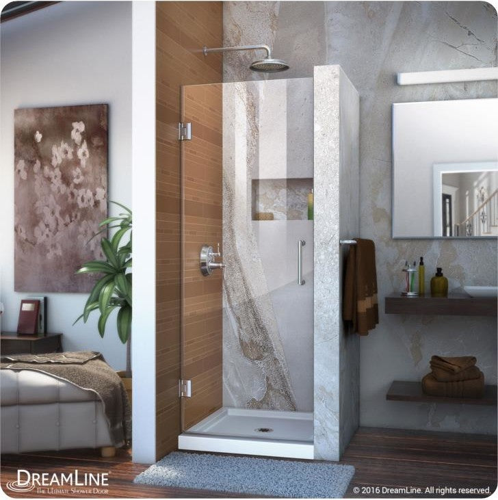 DreamLine 23" to 30" Frameless Hinged Sliding Shower Door, SHDR-20237210F-09