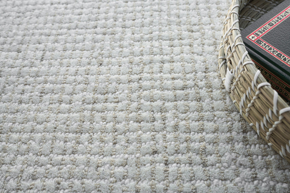 Key West Handmade Hand-Tufted Wool Light Beige Area Rug, 10'x14'