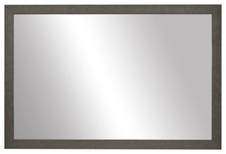 Galveston Framed Wall Mirror, Pewter, 20"x60"