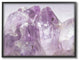 Amethyst Crystal Mountains Close Up Photograph I Framed Giclee Art, 16"x20"