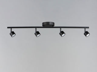 ET2 E52004 Taylor 4 Light 34"W LED Fixed Rail Ceiling Fixture - Black