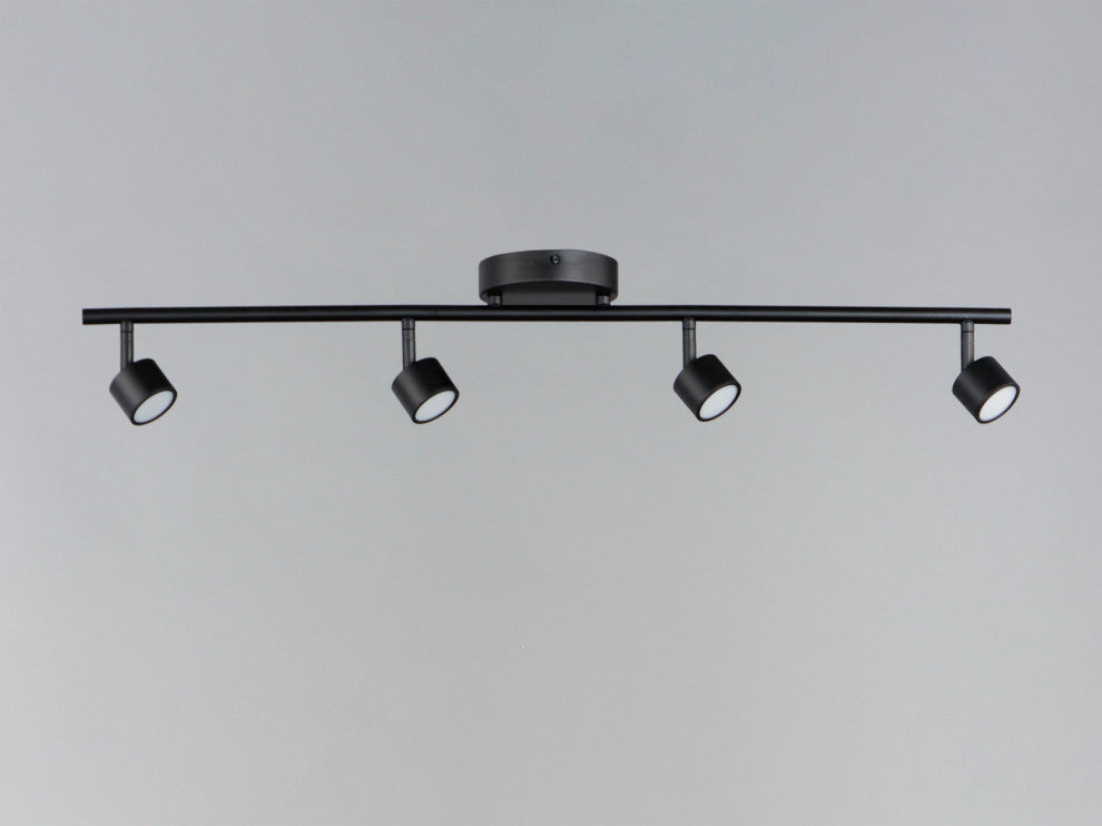 ET2 E52004 Taylor 4 Light 34"W LED Fixed Rail Ceiling Fixture - Black