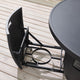 Martha Stewart Lily Pond Gas Heating 42" Round Dark Charcoal Fire Table