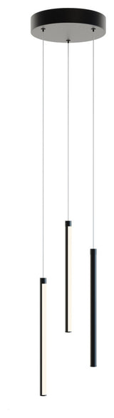 Rosemont 12'' 3-Light LED Pendant - Black