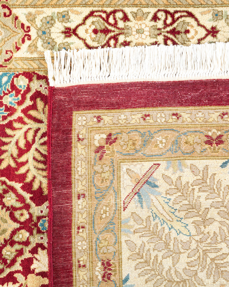 Udaipur, One-of-a-Kind Hand-Knotted Area Rug Red, 8'2"x10'5"