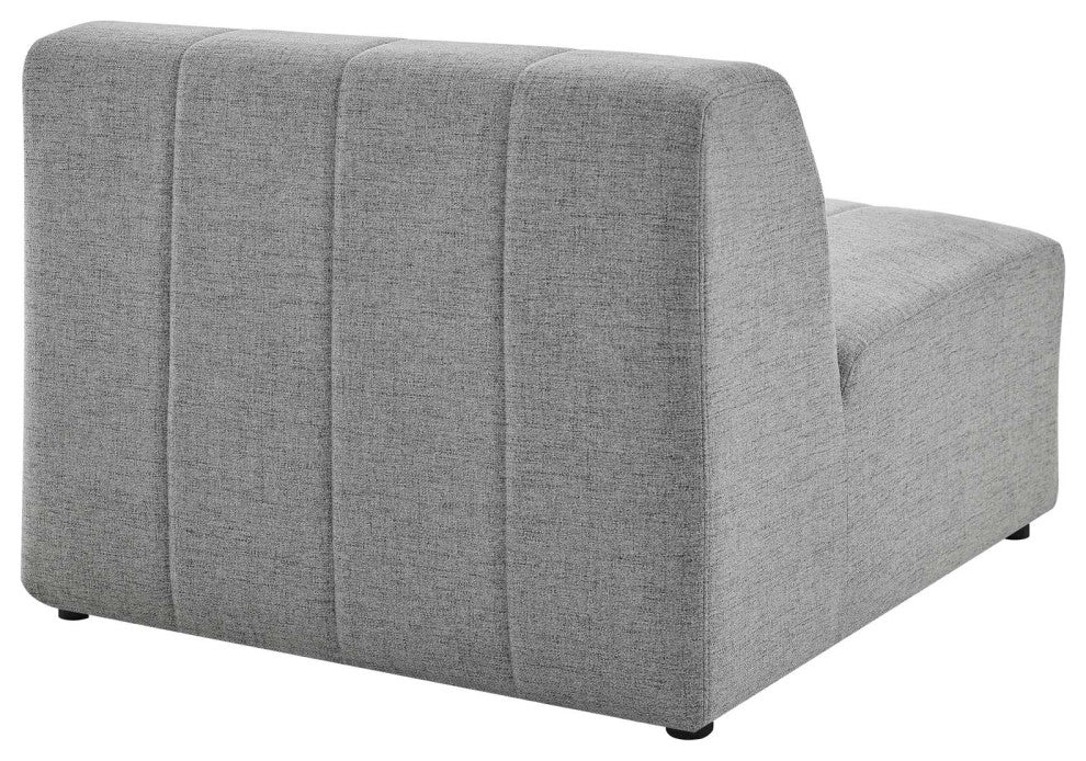 Bartlett Upholstered Fabric Upholstered Fabric 5Piece Sectional Sofa-Light Gray