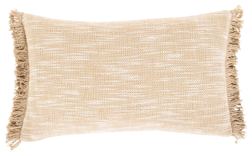 Surya Suri USR-008 12"x20" Pillow Cover, Ivory/Khaki