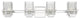 Innovations 310-4W-PC-CL-LED 4-Light Bath Vanity Light, Polished Chrome