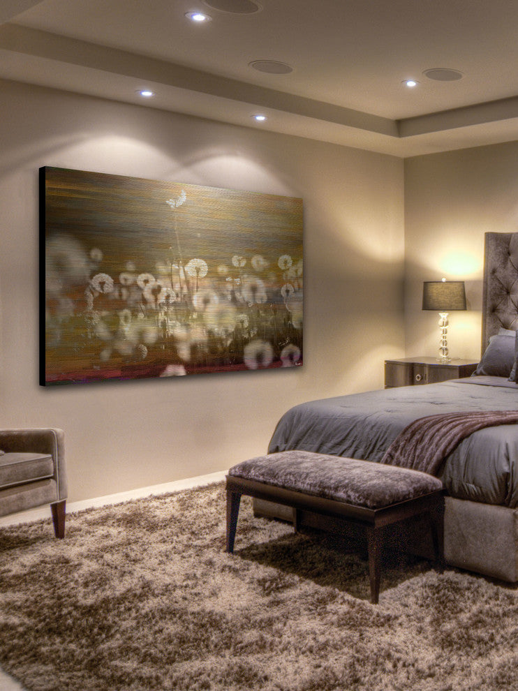 "Field" UV Ink Print on Brushed Aluminum, 60"x40"