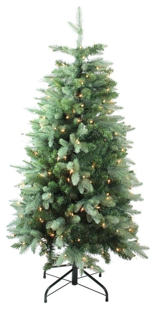 4.7' Pre-Lit Slim Cut Carolina Frasier Fir Christmas Tree