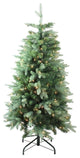 4.7' Pre-Lit Slim Cut Carolina Frasier Fir Christmas Tree