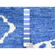 Blue Boujaad Moroccan Berber Pure Wool Hand Knotted Oversized Rug, 12'2"x15'2"