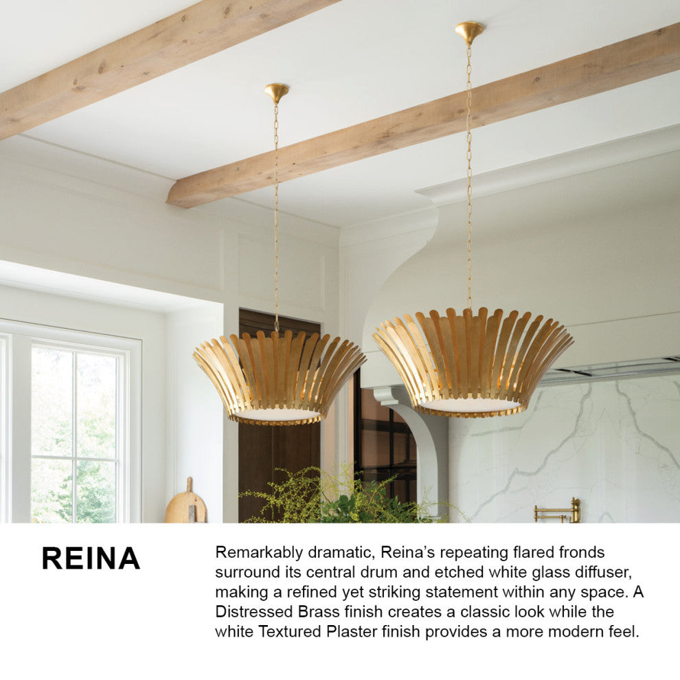 Hinkley Reina Medium Tapered Chandelier, Textured Plaster