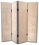 84 X 84 Beige Wood & Fabric Chateau  Screen