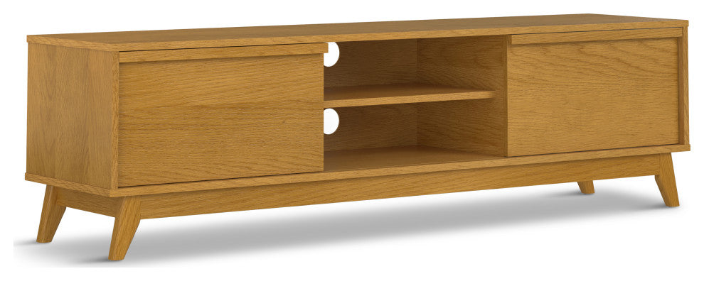 Lennon 72" Low Tv Stand, Oak Veneer