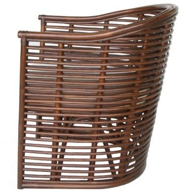 Knox Rattan Tub Chair, Earth Tone Brown