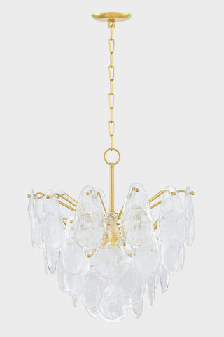 Darcia 24" Wide 7-Light Aged Brass Chandelier