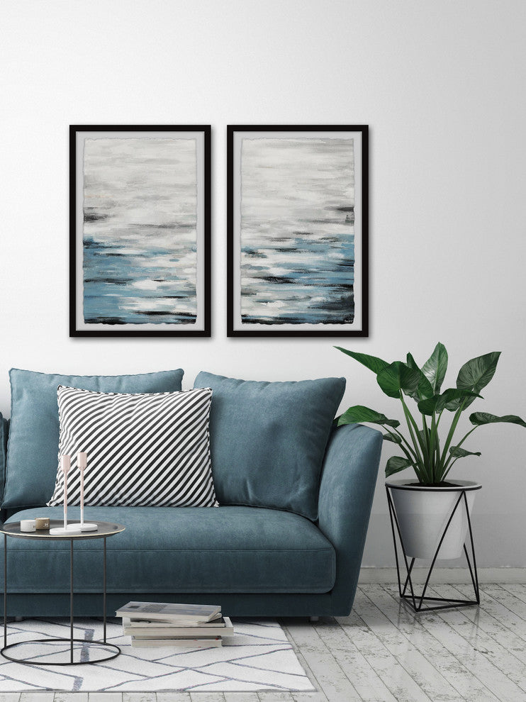 Reflective Sea Diptych, 48"x36"