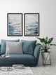 Reflective Sea Diptych, 48"x36"