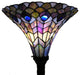 Tiffany-style Peacock Torchiere