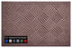 A1HC Superior Absorbant Polypropylene Doormat, Chocolate Brown Checkered, 18"x30"