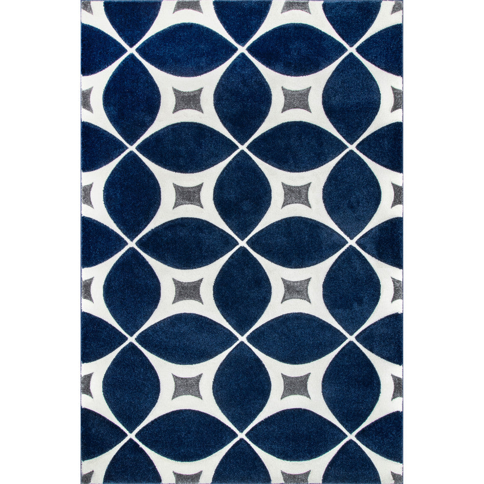Nuloom Hand-Tufted Gabriela Area Rug, Navy 3'x5'