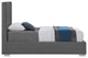 Crosby Linen Upholstered Bed, Gray, Twin
