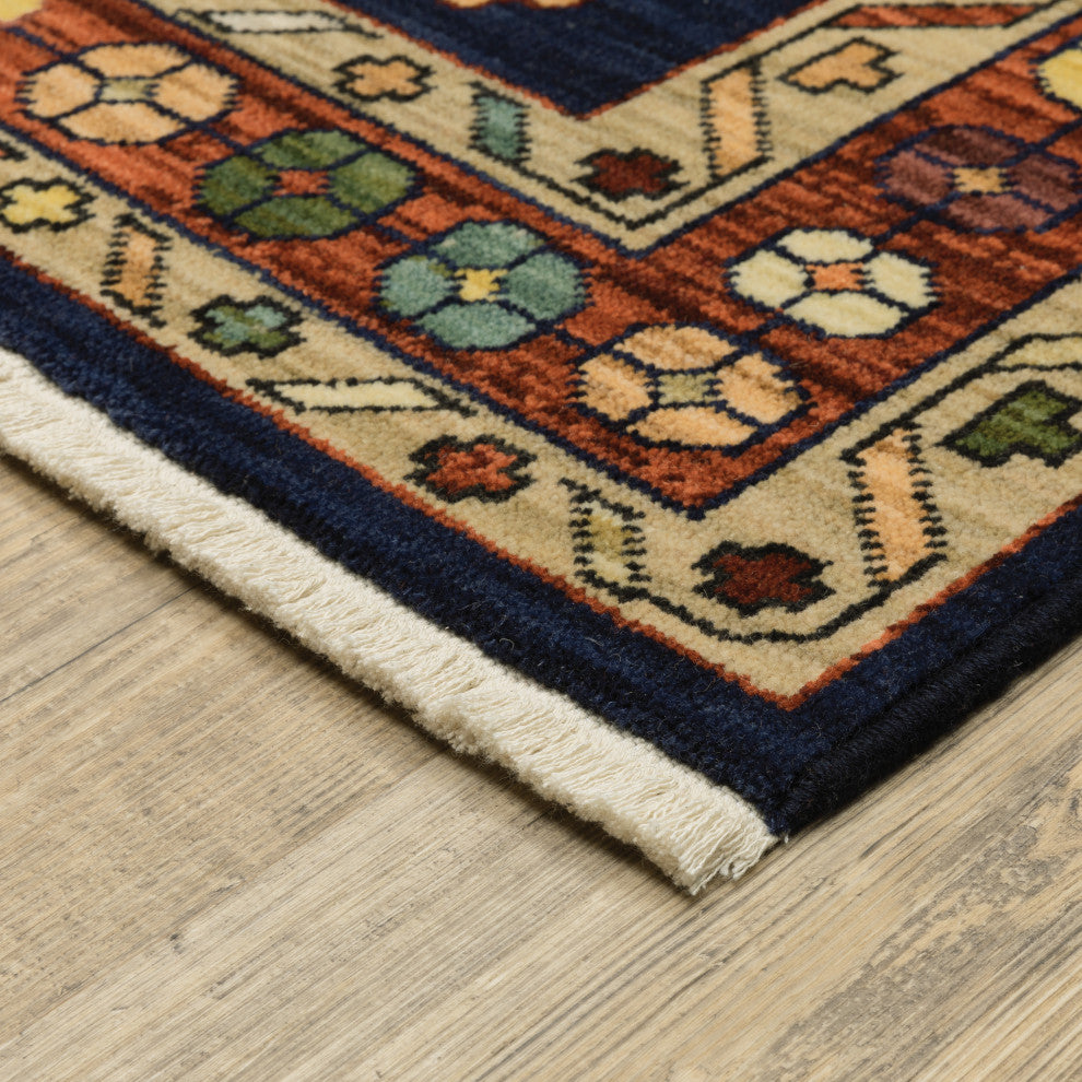 Oriental Weavers Lilihan Indoor Rug Blue/ Red 6'7" X 9'6"