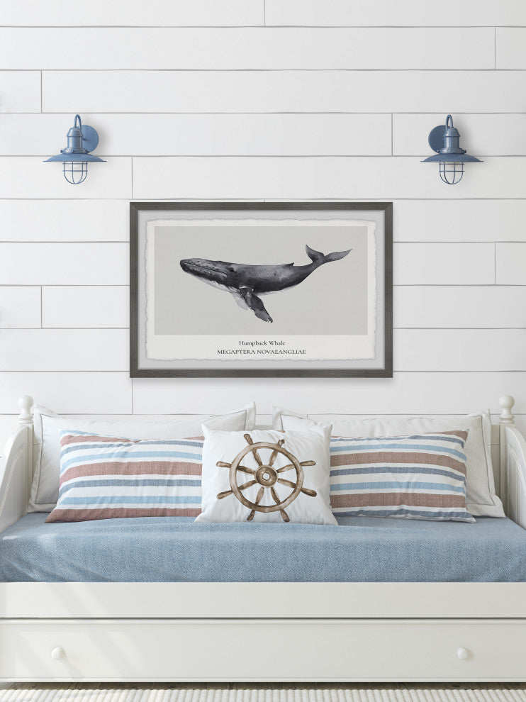 "Megaptera Novaeangliae" Framed Painting Print, 24x16