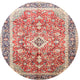 Ahgly Company Indoor Round Traditional Area Rugs, 4' Round