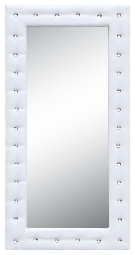 Modern Classics Tufted Mirror 36", White