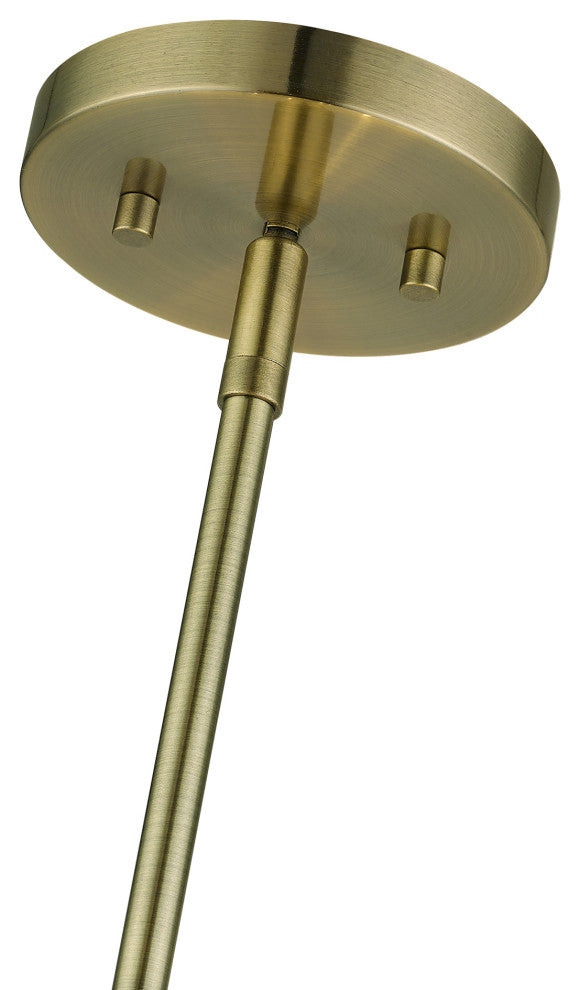 Blanchard 4-Light Antique Brass Pendant Chandelier
