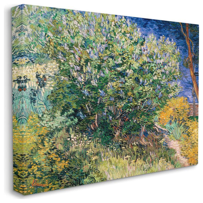 Bush On The Water Green Blue Van Gogh Classical Painting, 16"x20"